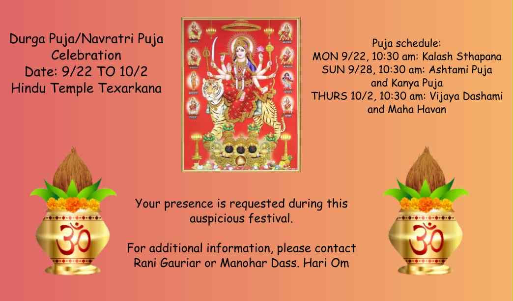 Durga Puja Festival Celebration